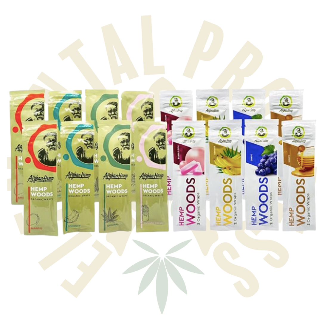 Photograph of product: OK Wholesale - AFGHAN HEMP FUSION PACK - ORIGINAL & BANANA