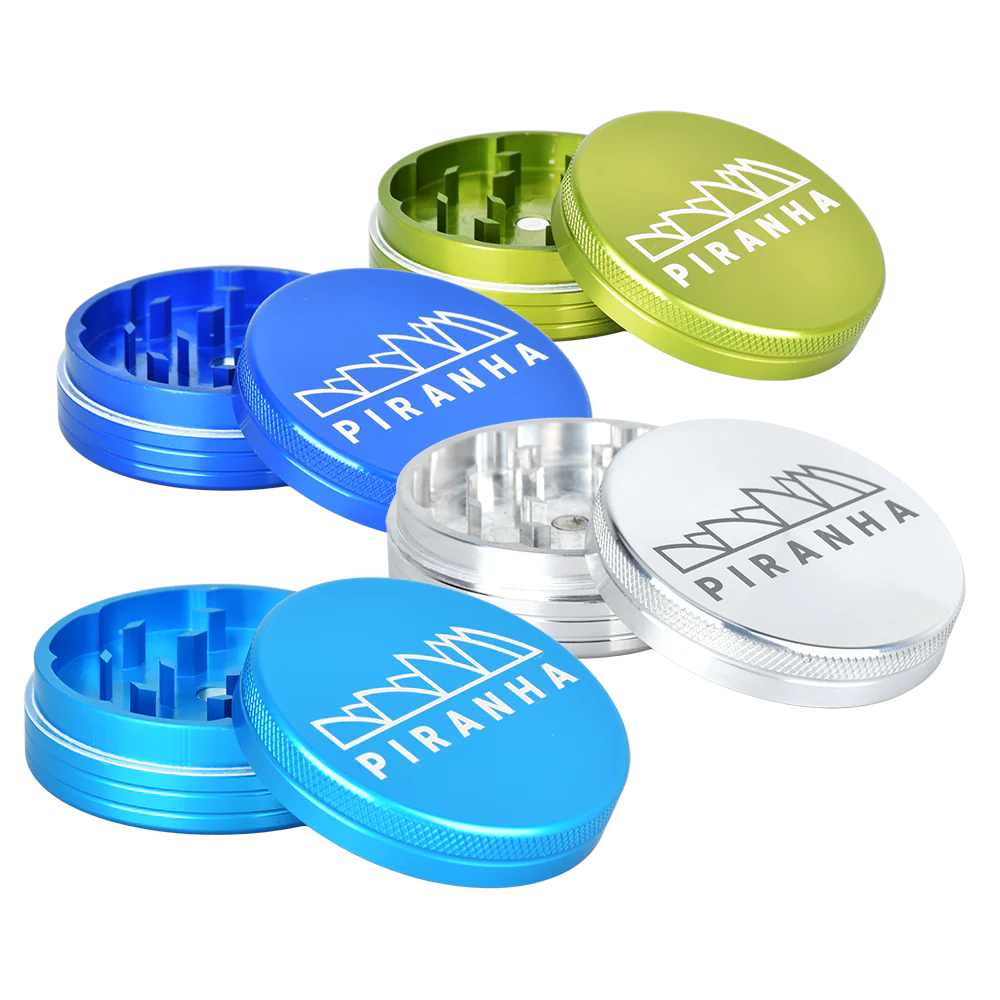 Photograph of product: Piranha Compact Aluminum Grinder | 2pc | 2.2"