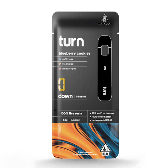 Photograph of product: Blueberry Cookies (I) 1g Live Resin ALL-IN-ONE - Retail