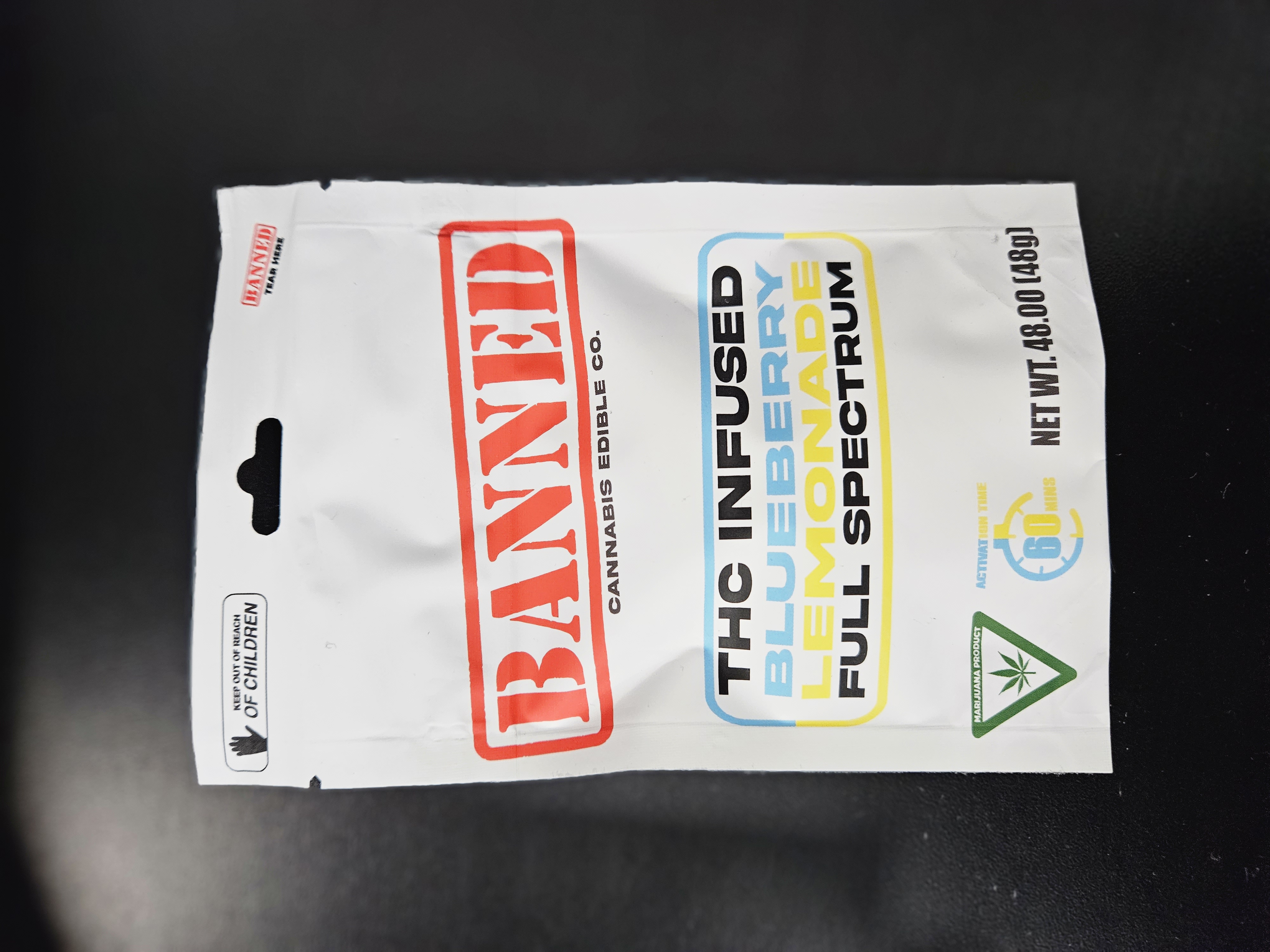 Photograph of Product: Banned | Blueberry Lemonade Gummies | 200mg