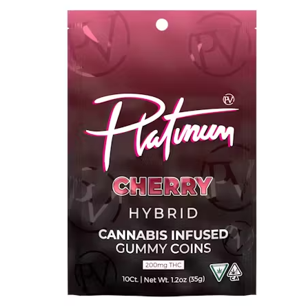Photograph of product: Platinum Vape - 200mg TH-oui Gummies - Cherry (H)