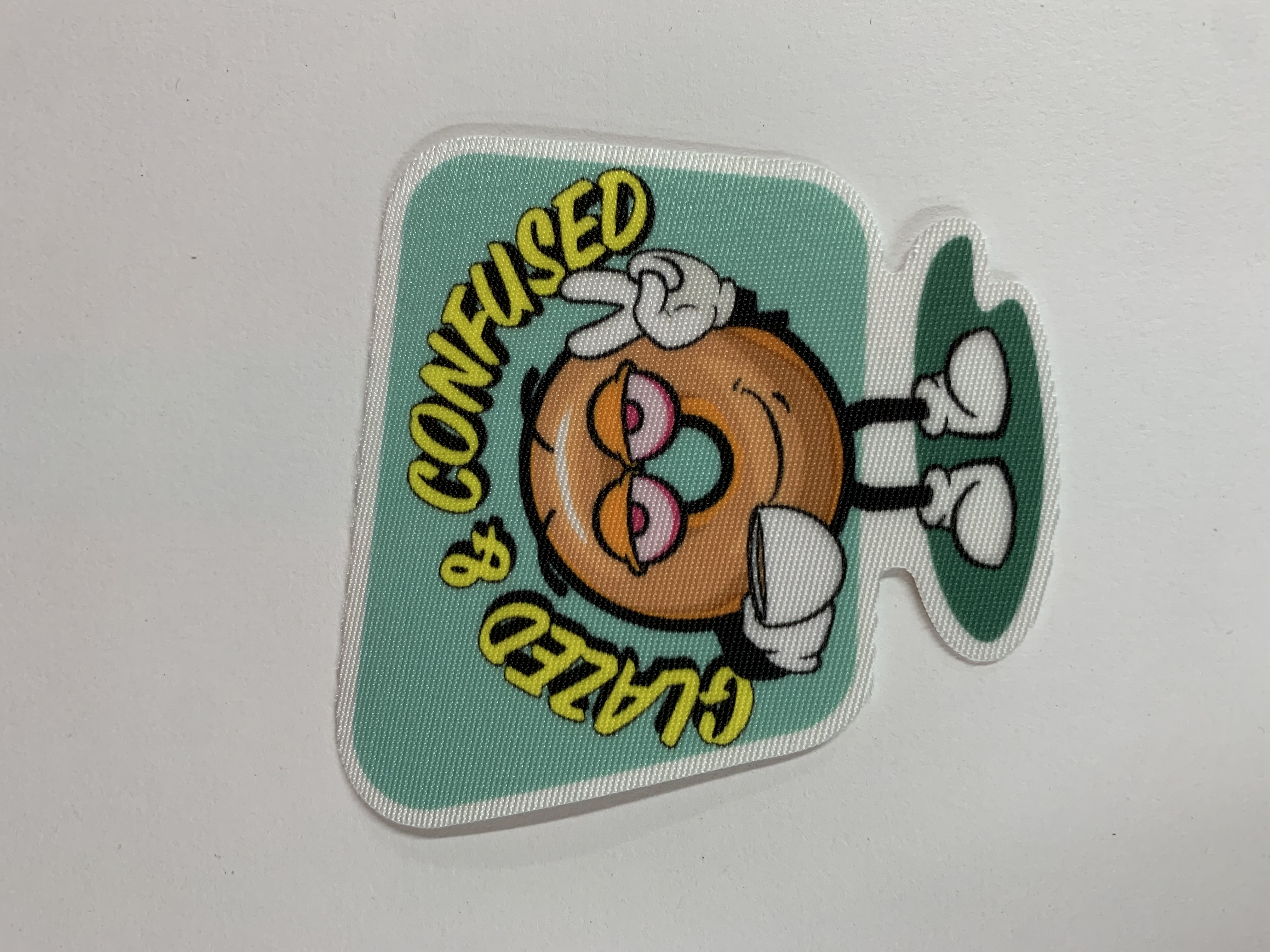 Photograph of product: Glazed Gear -  Oui'dy Square Fabric Sticker