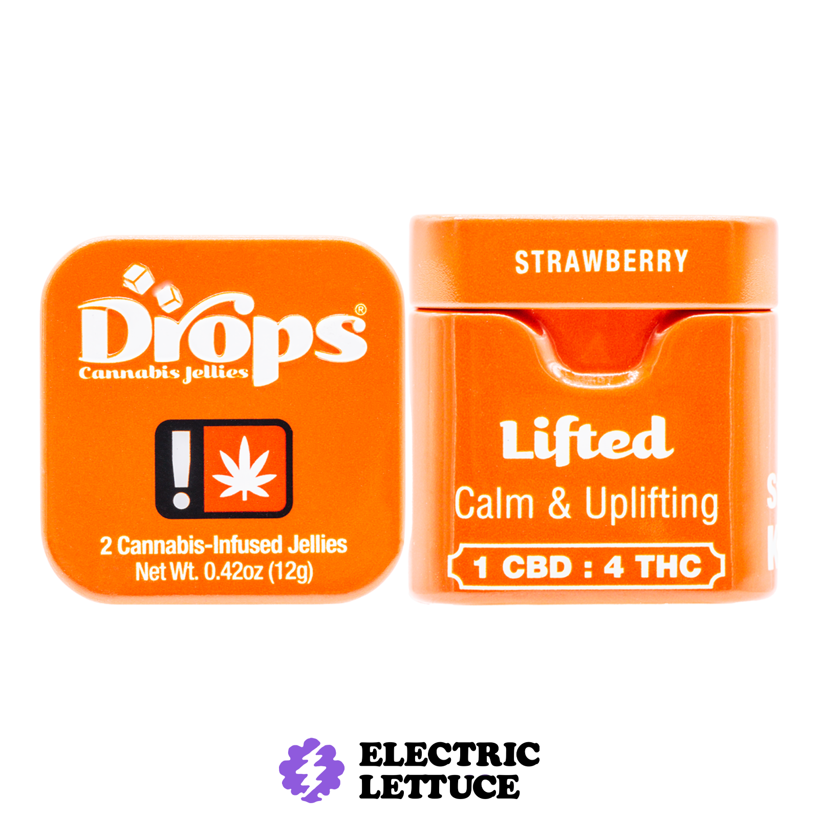 Photograph of product: Drops Strawberry TH-oui:CBG:TH-ouiV single