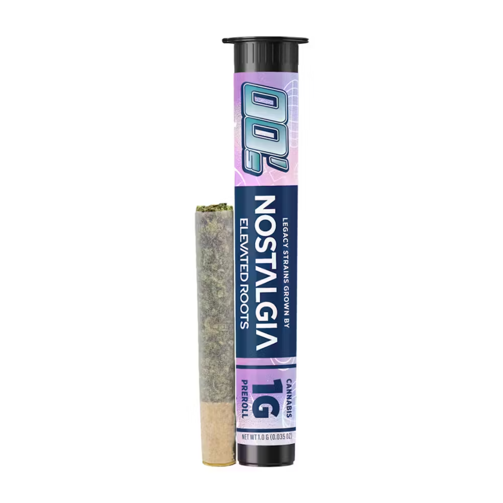 Photograph of product: 1g Pre-Roll | Granddaddy Purple | Elevated Roots - Nostalgia