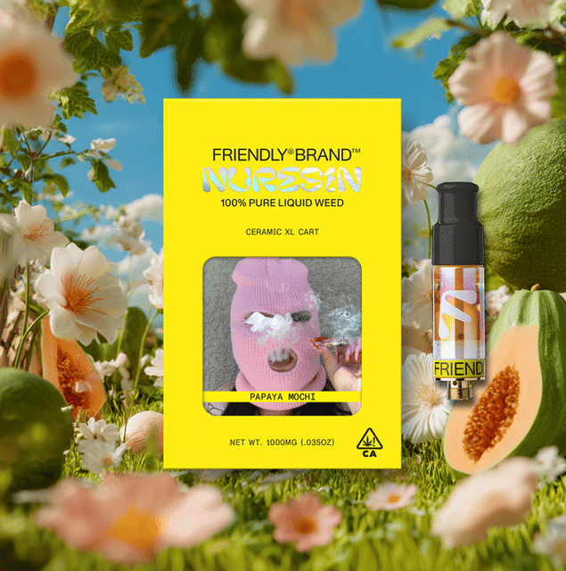 Photograph of product: Papaya Mochi (H) - Sticky  - Live Nu-Resin 1g Cart - Papaya Mochi (H)
