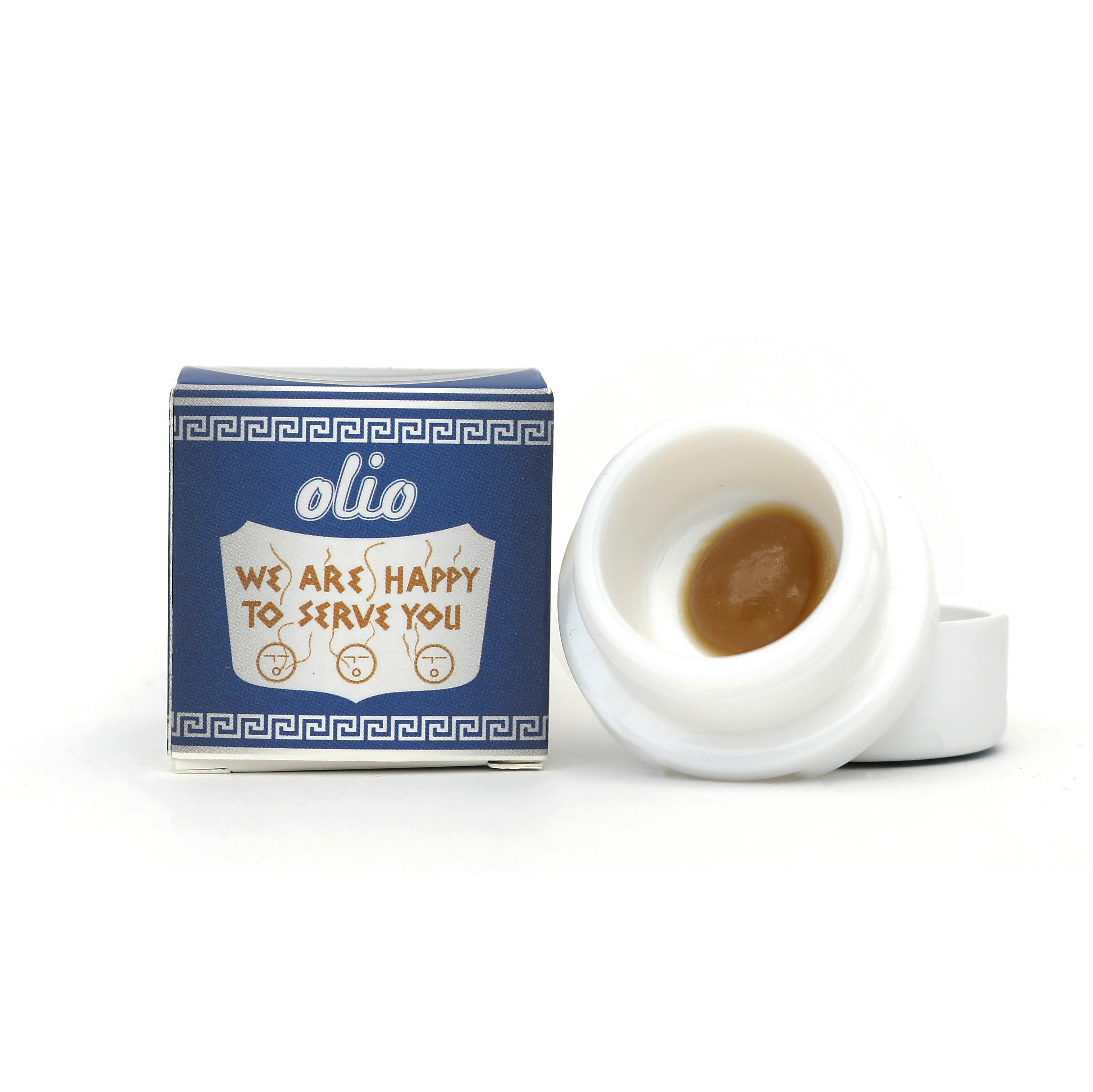 Photograph of product: Olio | 1g Cold Cure Live Rosin | ROYGBIV