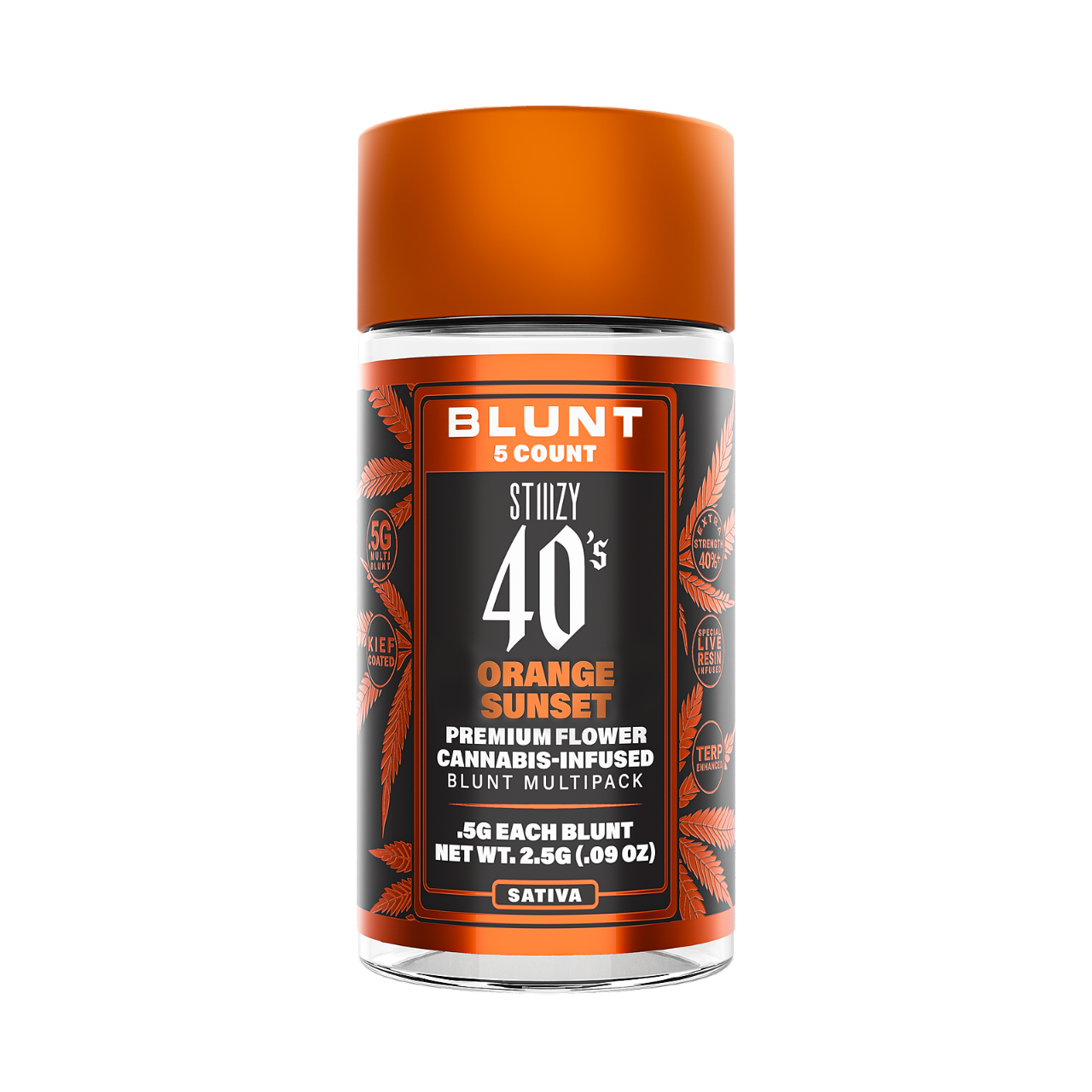 Photograph of product: ORANGE SUNSET 2.5G INFUSED MINI BLUNT 5 PACK