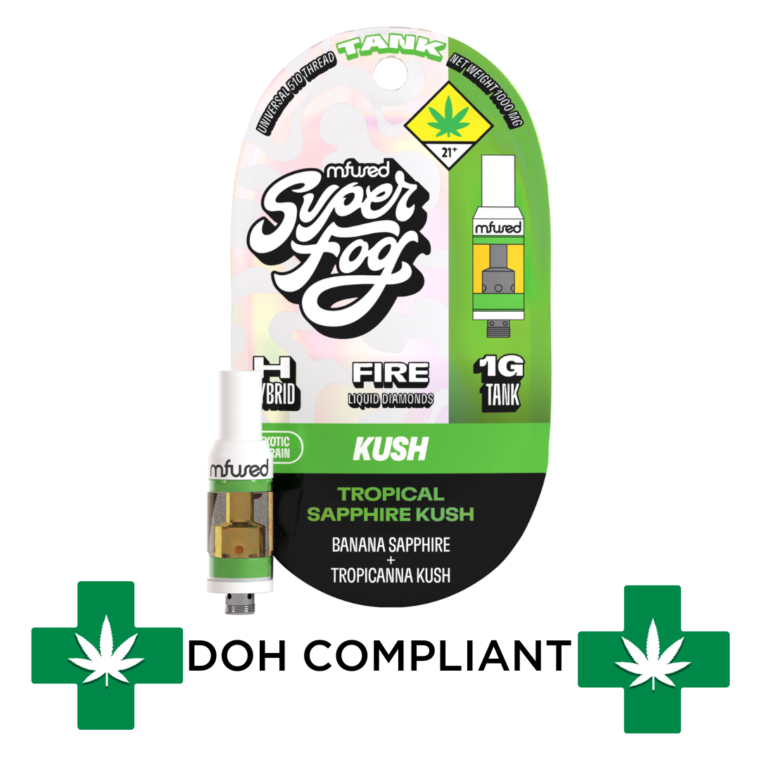 Photograph of product: DOH | Tropical Sapphire Kush Super Fog Fire Cartridge | 1g