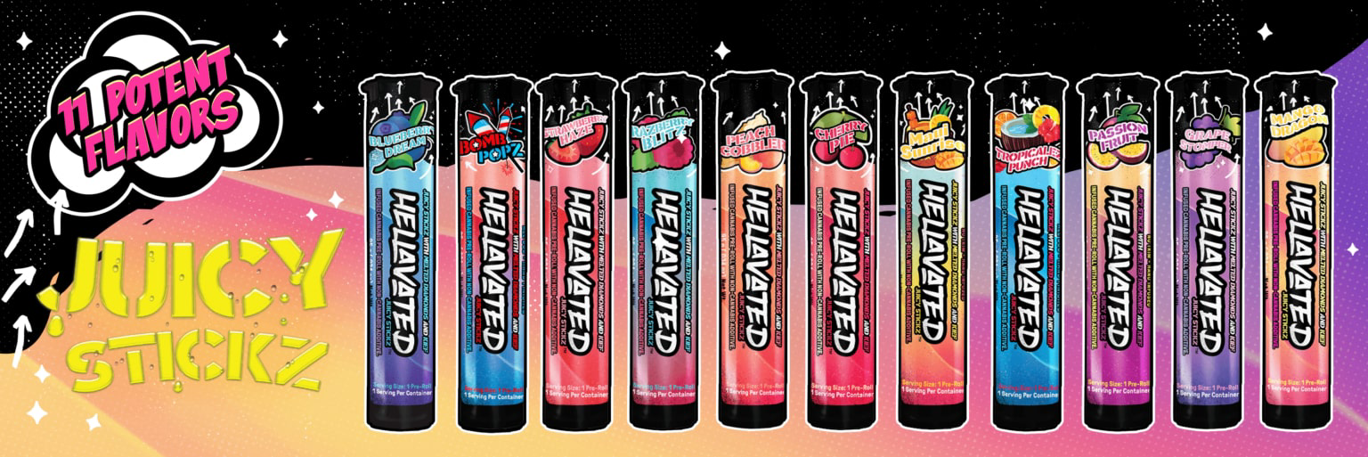 Photograph of product: Infused Joint - .75g Hellavated Flavored (R) - Razberry Blitz