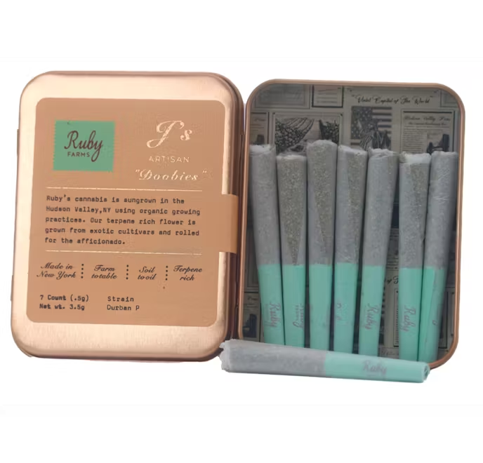 Photograph of product: Doobies | Durban P | Prerolls | 3.5g