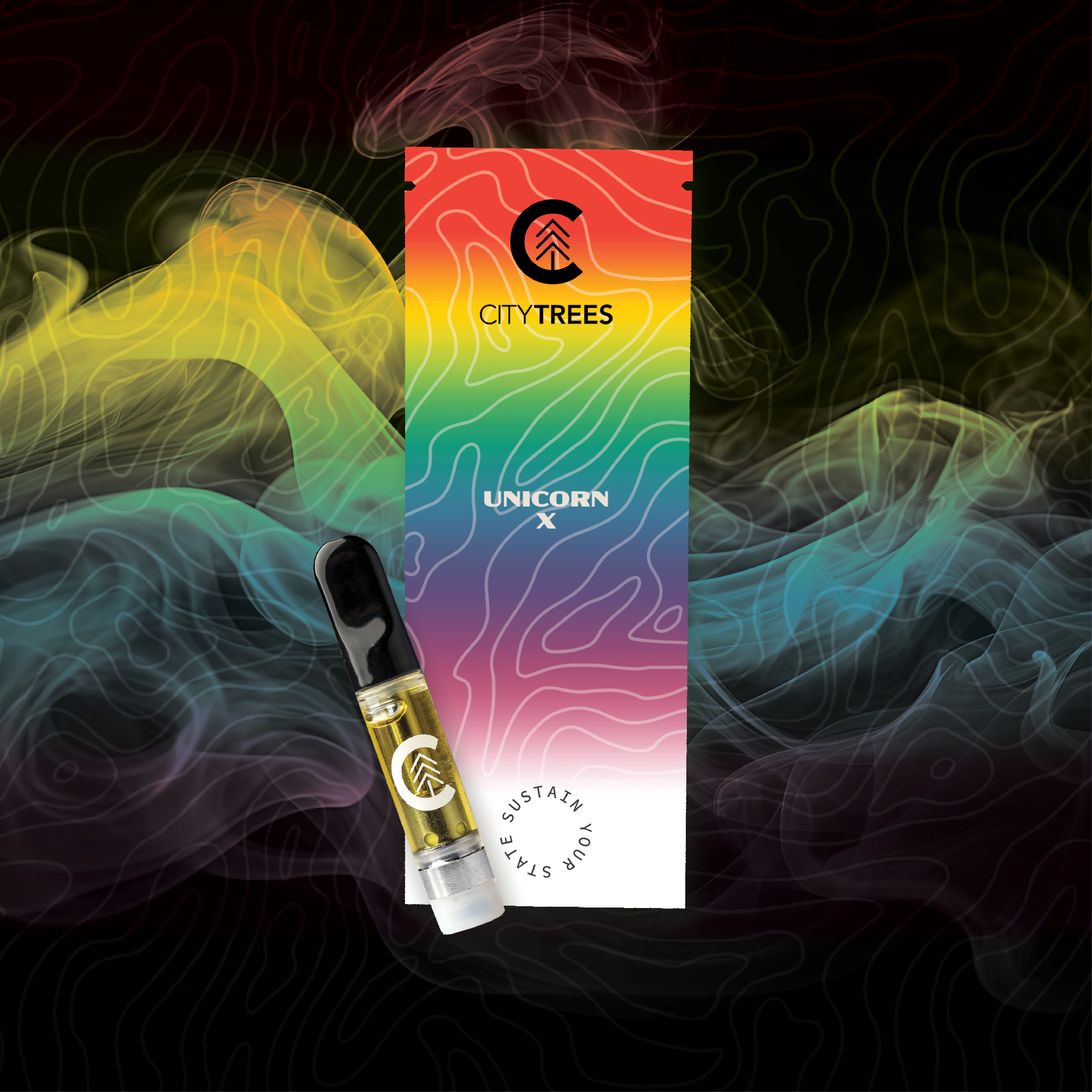 Photograph of product: City Trees | Cartridge | Unicorn X | .85g