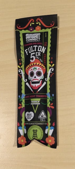 Photograph of product: Sunset Connect - Tio Franky 1g Preroll - 