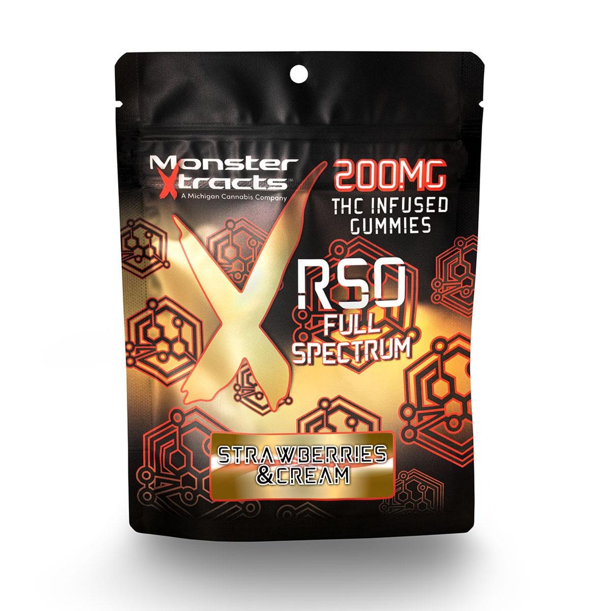 Photograph of product: Strawberries & Cream   200mg Rso Gummy