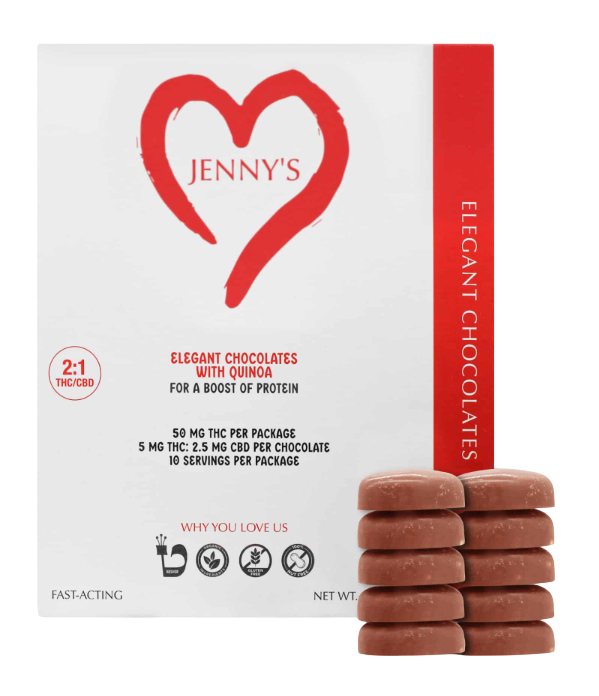 Photograph of product: Kosher Elegant Chocolate - 10 Pack (50mg)
