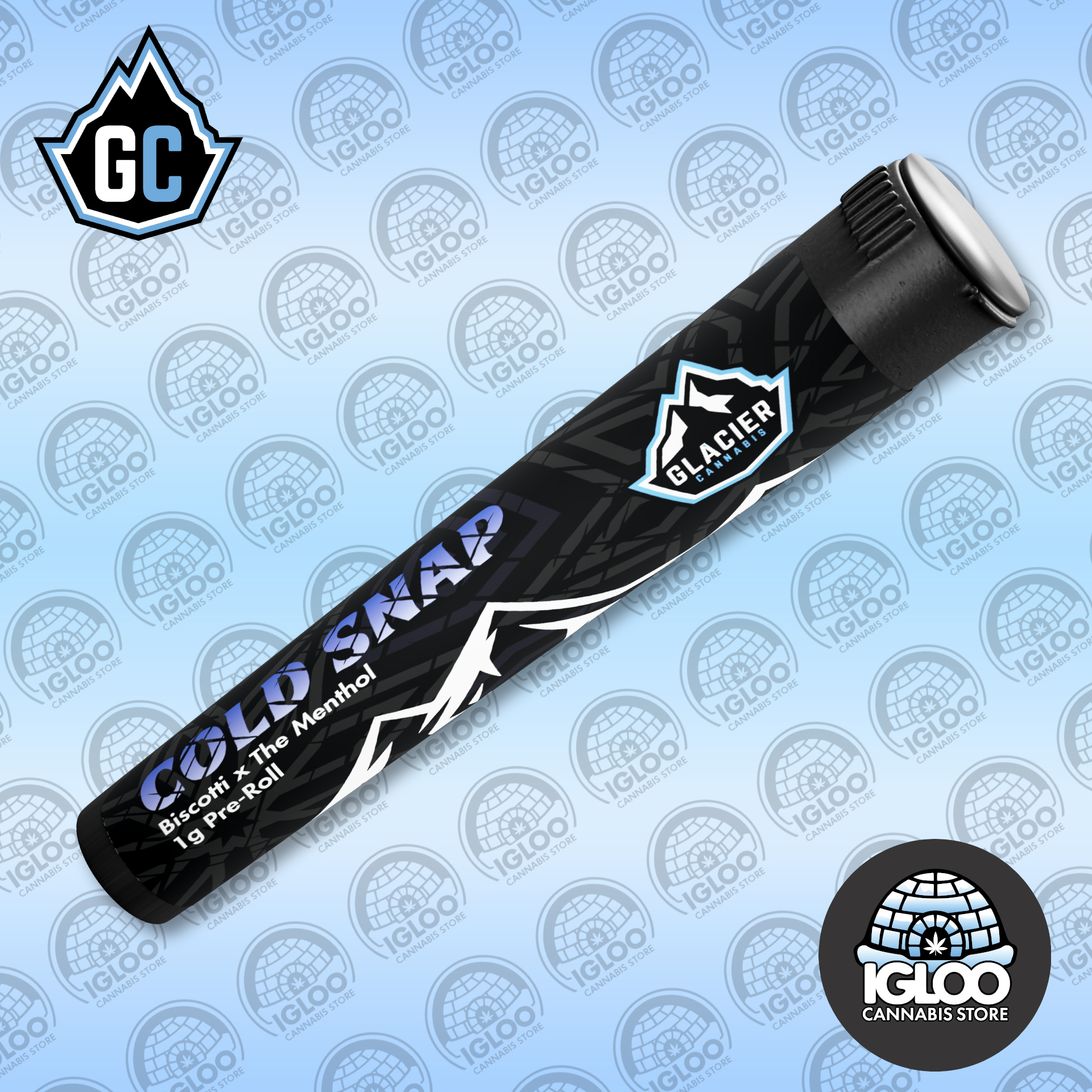 Photograph of product: Glacier | Pre-Roll | Cold Snap (1g)