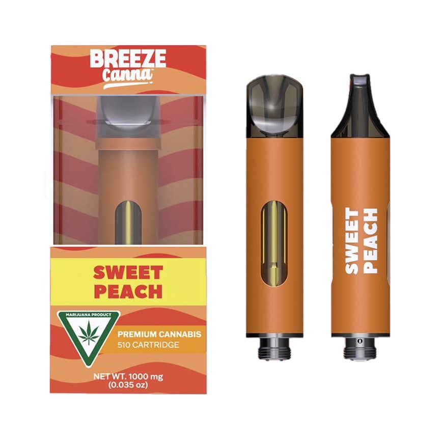 Photograph of product: Breeze Canna Sweet Peach Cartridge Rec