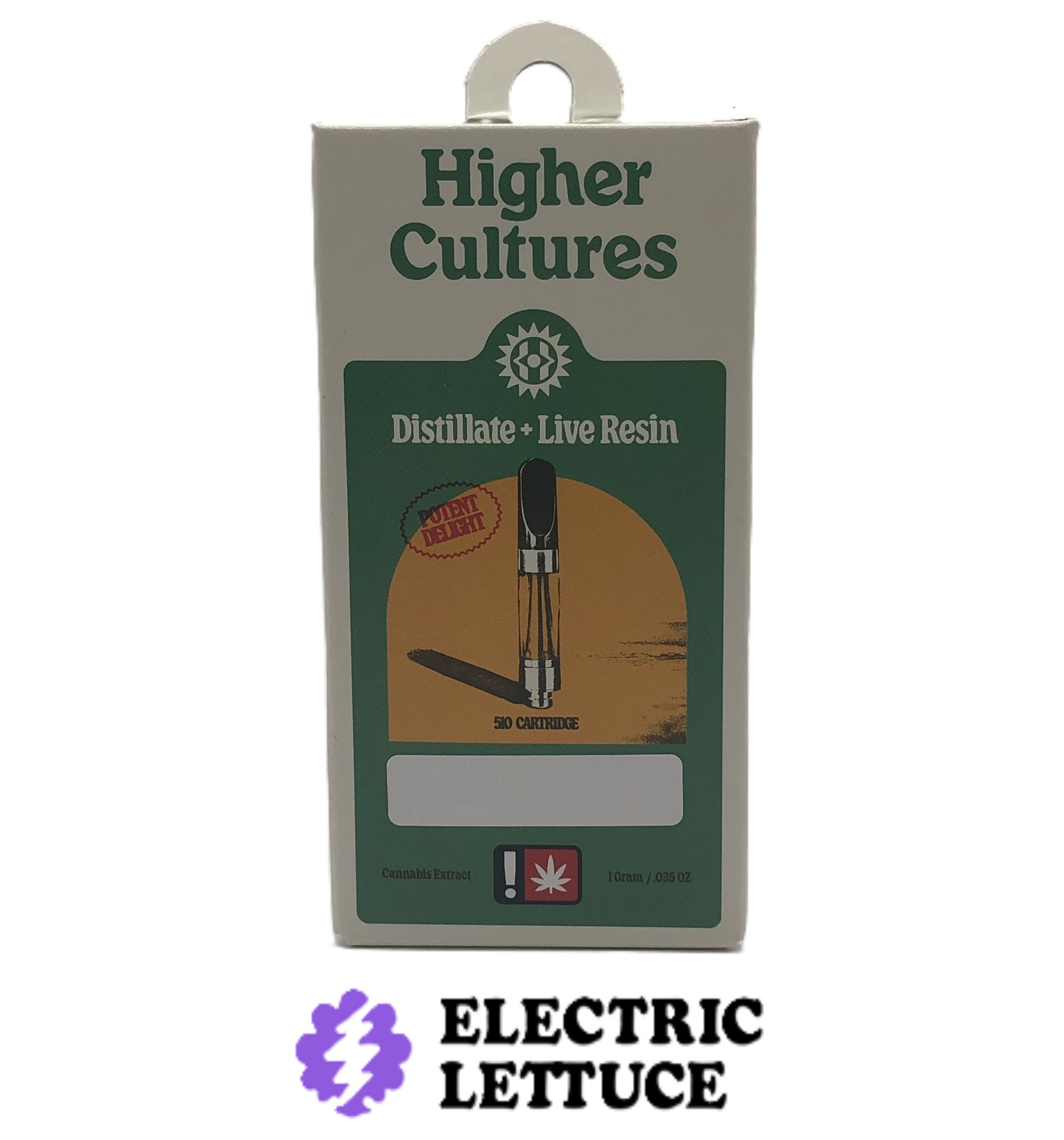 Photograph of product: Higher Cultures Pineapple Sorbet Distillate + Live Resin Cartridge 1g