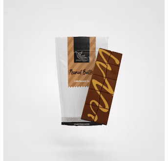 Photograph of product: NGW | Peanut Butter & Milk Chocolate Bar | 100mg