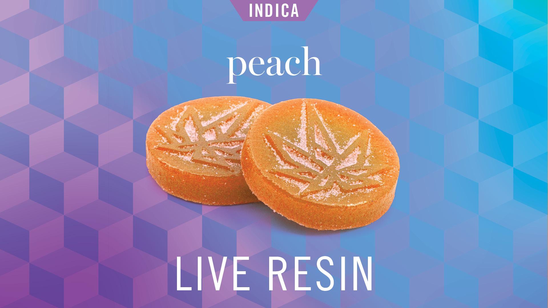 Photograph of product: Levitate | Peach Live Resin 200mg Oui'd Gummies