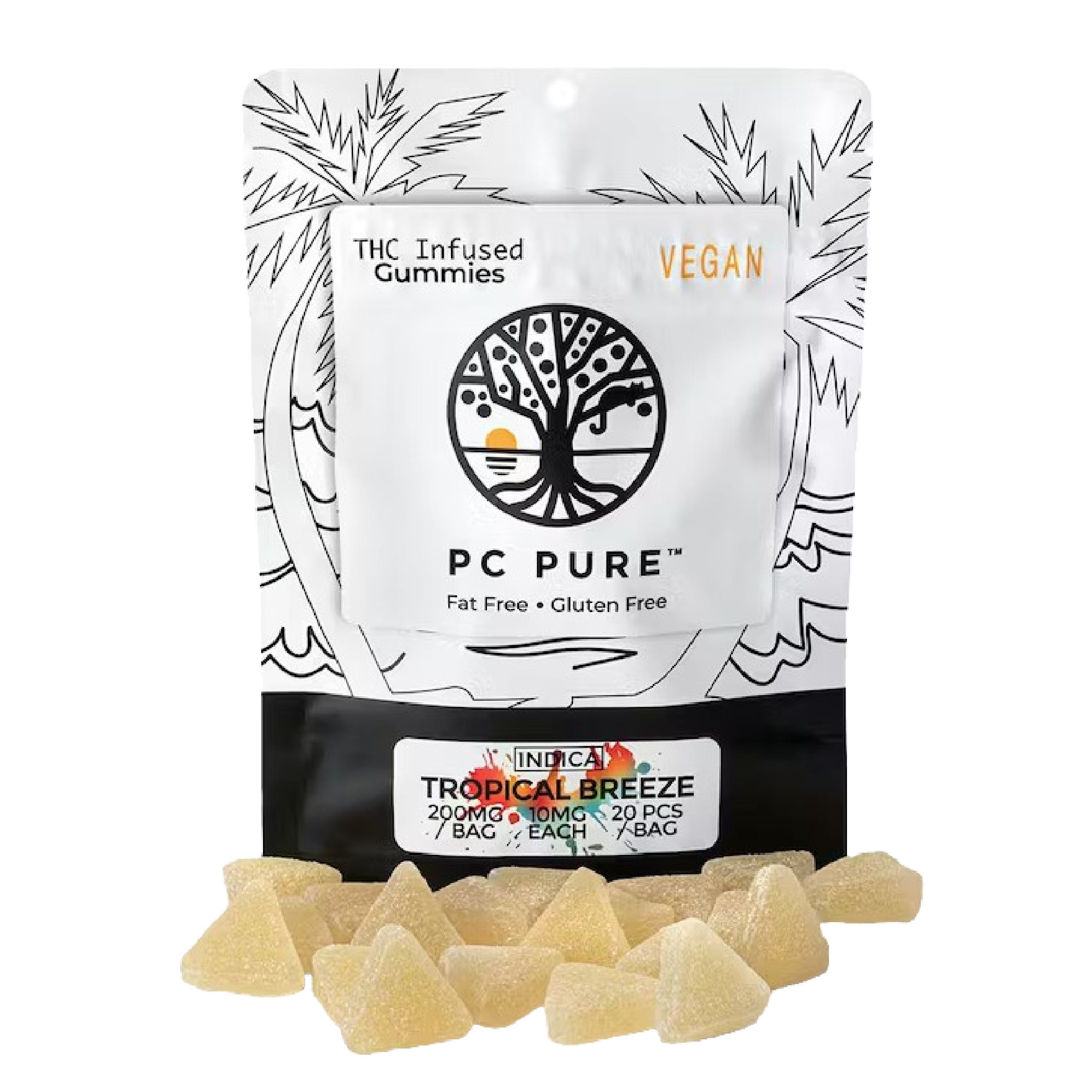 Photograph of product: PC Pure: Tropical Breeze 200MG Gummies (I)