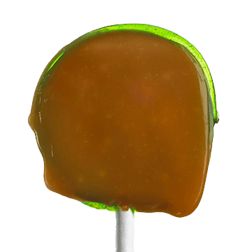 Photograph of product: Clovr - Sucker Caramel Apple - 25mg