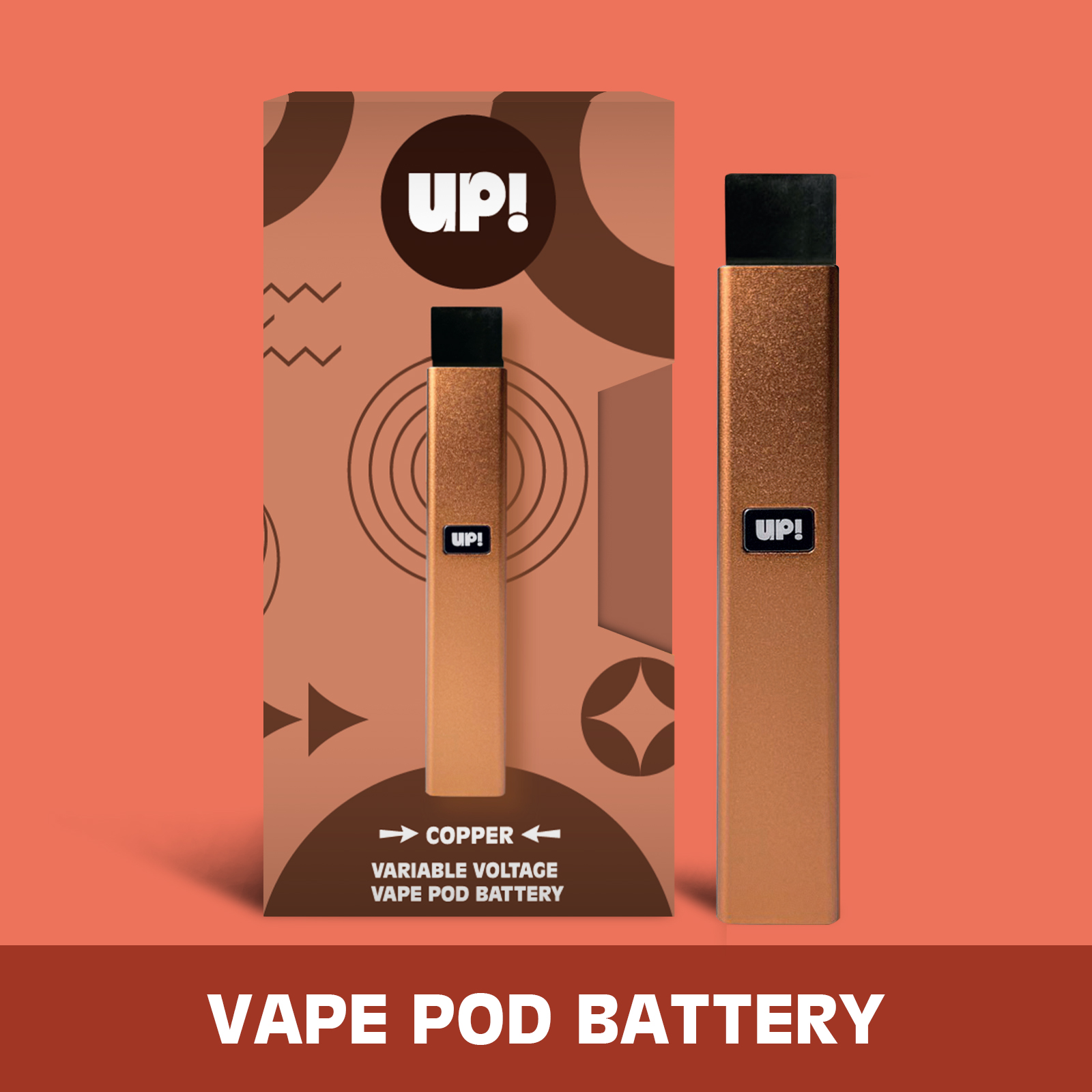 Photograph of product: UP! - Pod Variable Battery (Copper)