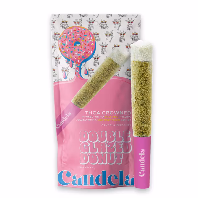 Photograph of product: Candela - 1.5g Donut Infused Preroll - Truffle Cake x Blockberry (H))