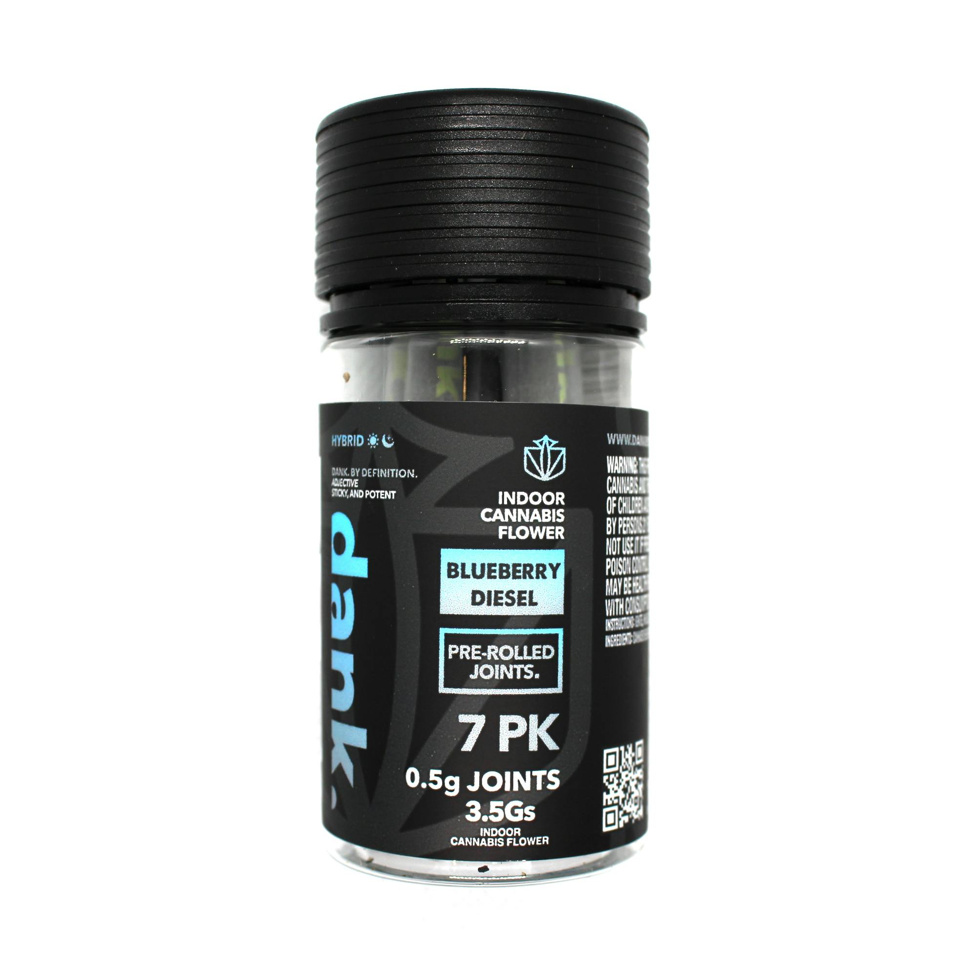 Photograph of product: Dank | Blueberry Diesel | 7ct | 3.5g