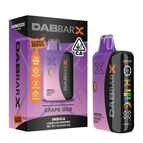 Photograph of product: Dabwoods | Grape God Liquid Diamond All-In-One | 1g