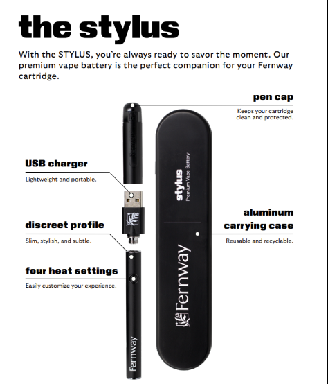 Photograph of product: Fernway Stylus Premium Vape Battery