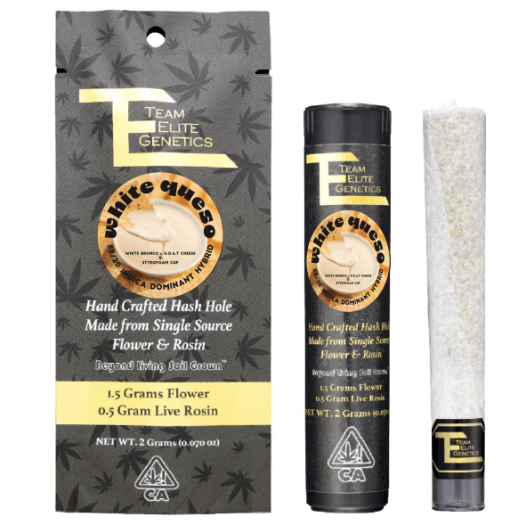 Photograph of product: TEG White Queso Infused au chocolat Hole 2g