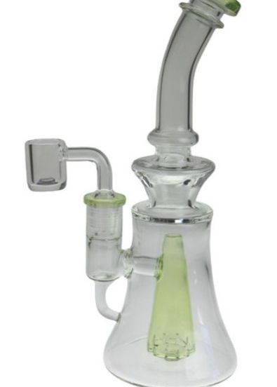 Photograph of product: 8" Pyramid Perc Dab Rig - 