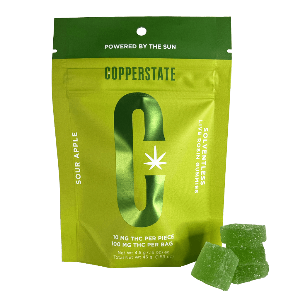 Photograph of product: CS - Rosin Gummies - Sour Green Apple - 100mg