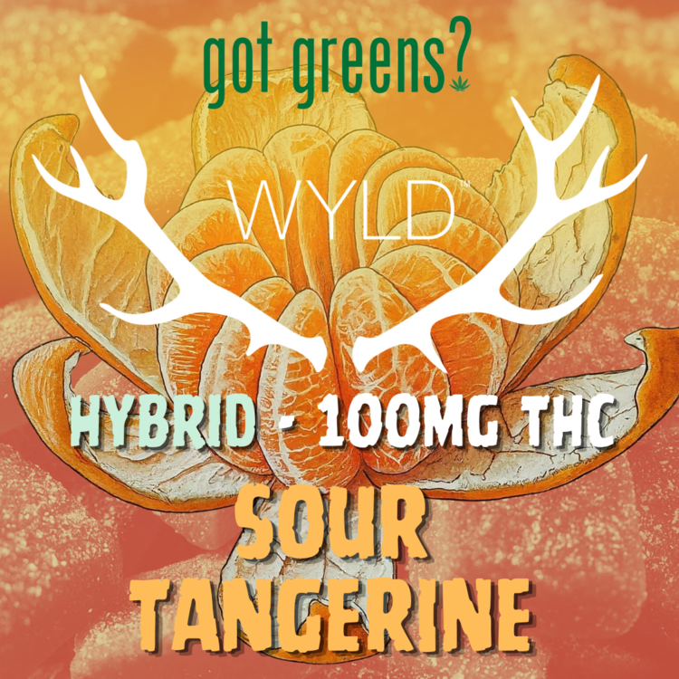 Photograph of product: WYLD - Sour Tangerine 100mg Gummies