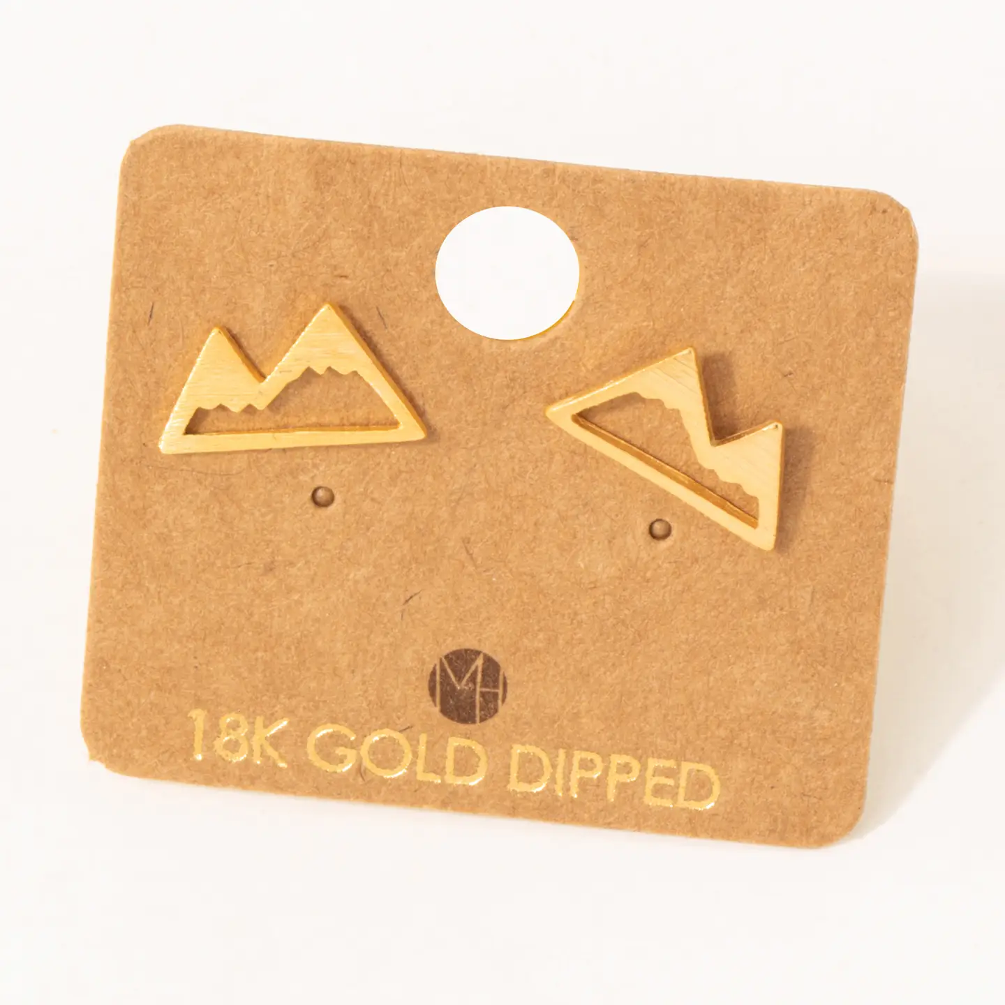 Photograph of product: Mini Mountain Cutout Stud Earrings