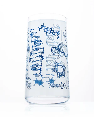 Photograph of product: Genetics & DNA Drinking Glass