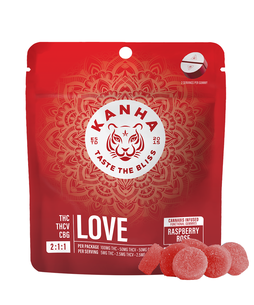 Photograph of product: Love (THC:THCV:CBG) | Nano Gummies | 100mg