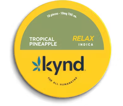 Photograph of product: Kynd Tropical Pineapple Gummies 10pk