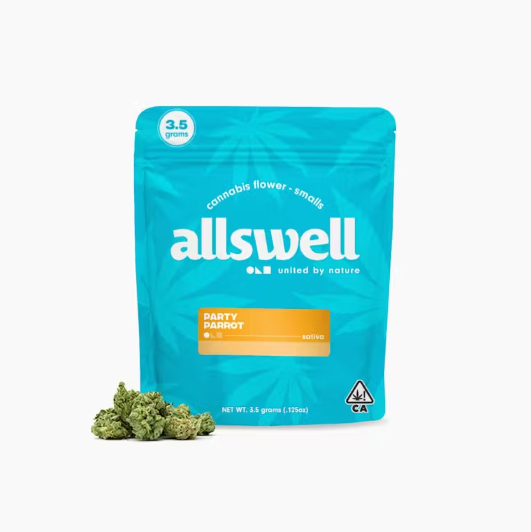 Photograph of product: ALLSWELL - Flower - Party Parrot - 3.5G
