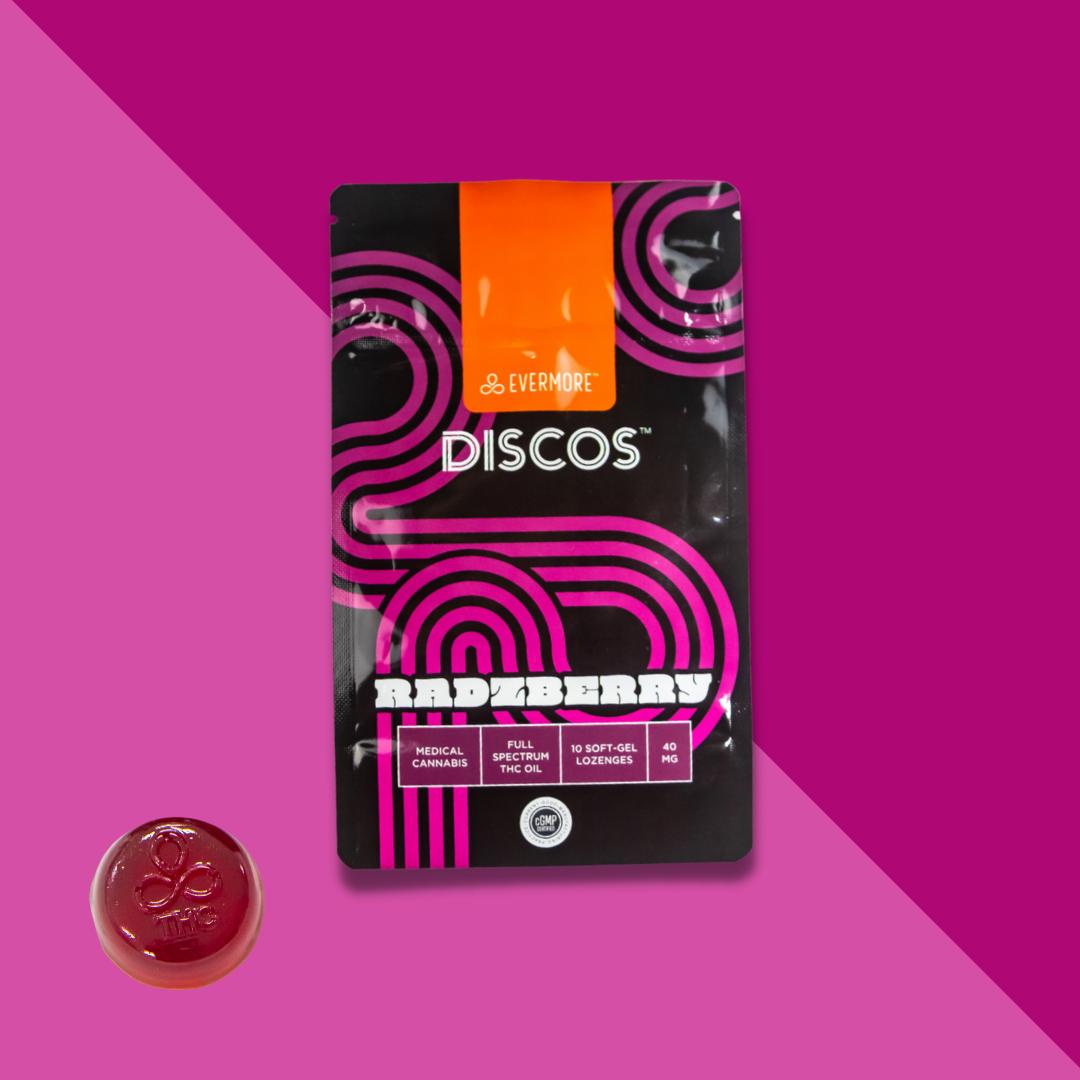 Photograph of Product: Evermore THC Discos Radzberry | 10mg (10ct)