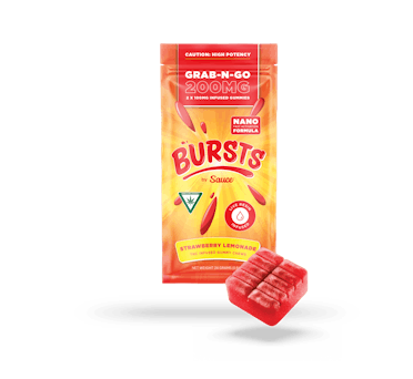 Photograph of product: Bursts - Strawberry Lemonade - Live Resin Gummies - 200mg