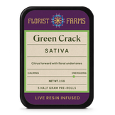 Photograph of product: Florist Farms - Green Crack (S) - 37% - Live Resin Infused Preroll 5pk
