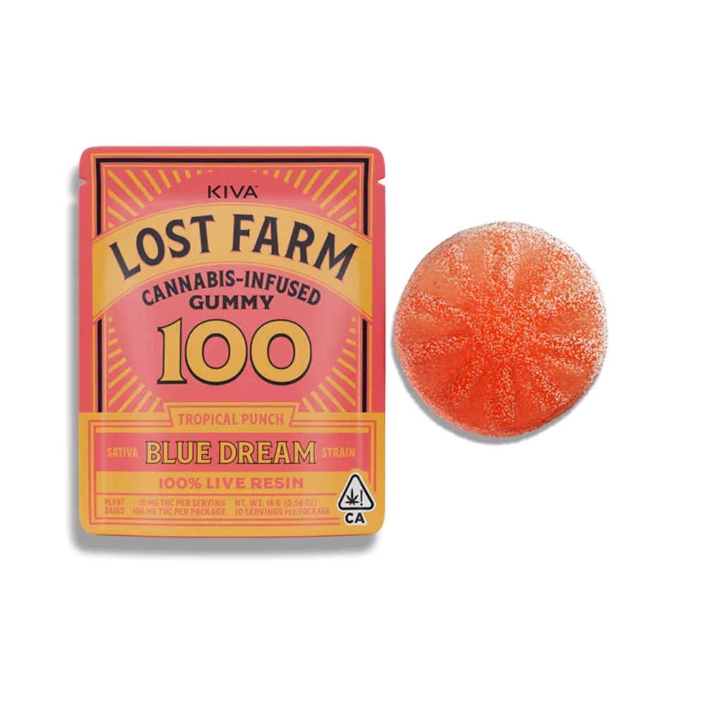 Photograph of product: LOST FARM TROPICAL PUNCH BLUE DREAM ONE PIECE GUMMY [1 CT]