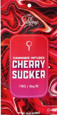 Photograph of product: SUBLIME - Cherry Sucker 13.5g - 50MG