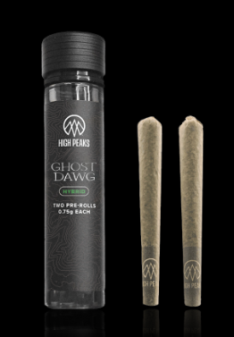 Photograph of product: High Peaks | Ghost Dawg | Pre Rolls 2-pk | 1.5g
