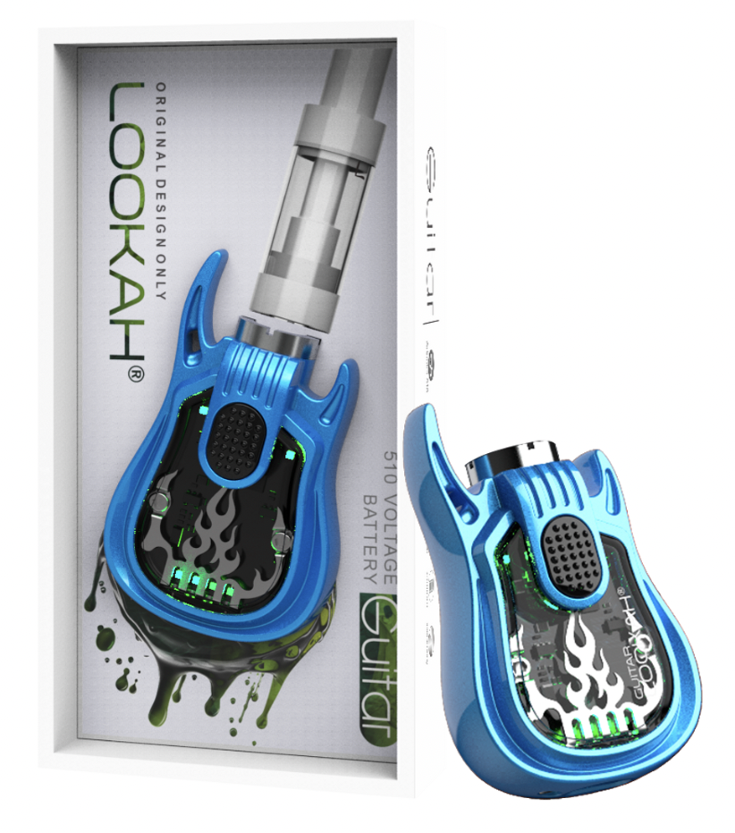 Photograph of product: LOOKAH GUITAR VAPE BATTERY BLUE