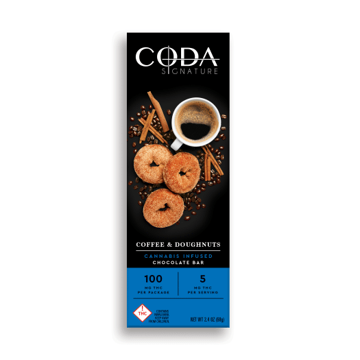 Photograph of Product: Coda Bar Coffee and Doughnuts 100mg