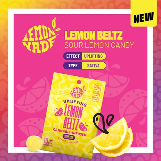 Photograph of Product: 100mg Gummies Lemon Beltz