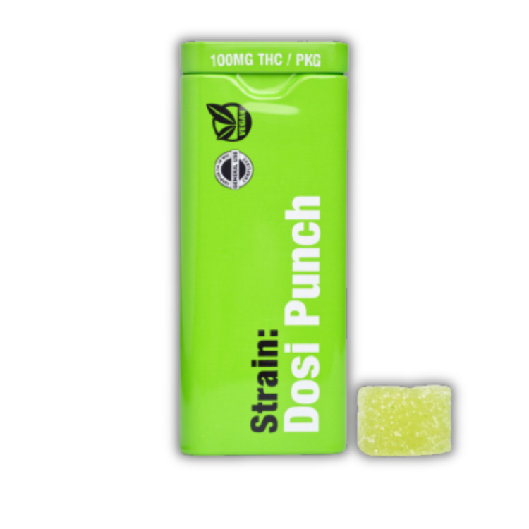 Photograph of product: Lime : Dosi Punch 5mg/20pk 100mg TH-oui Rosin Gummies (Drops)