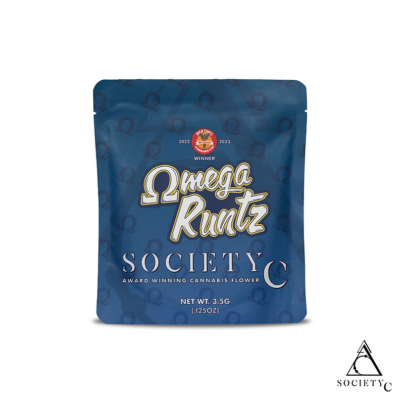 Photograph of product: Prepackaged - Society C - Omega Runtz - (Hybrid) - 27.42% TH-oui - 3.5g